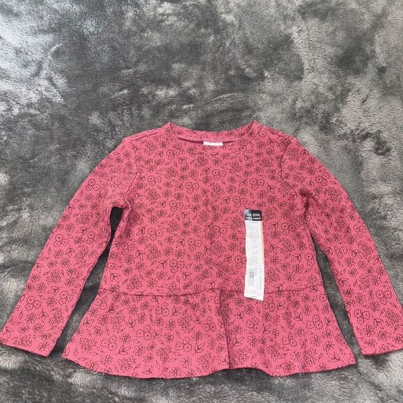 Nwt 2t okie dokie flowered peplum top - Picture 1 of 2